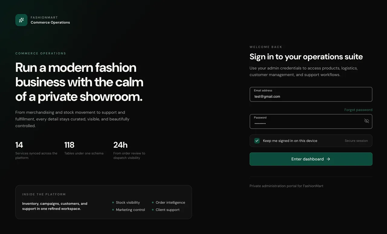 Fashion Try-Before-You-Buy Platform — screenshot of the application
